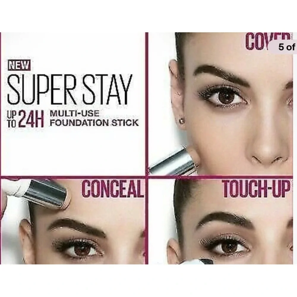 Maybelline Super Stay Multi-Use Foundation Stick, 110 Porcelain Lot of 2